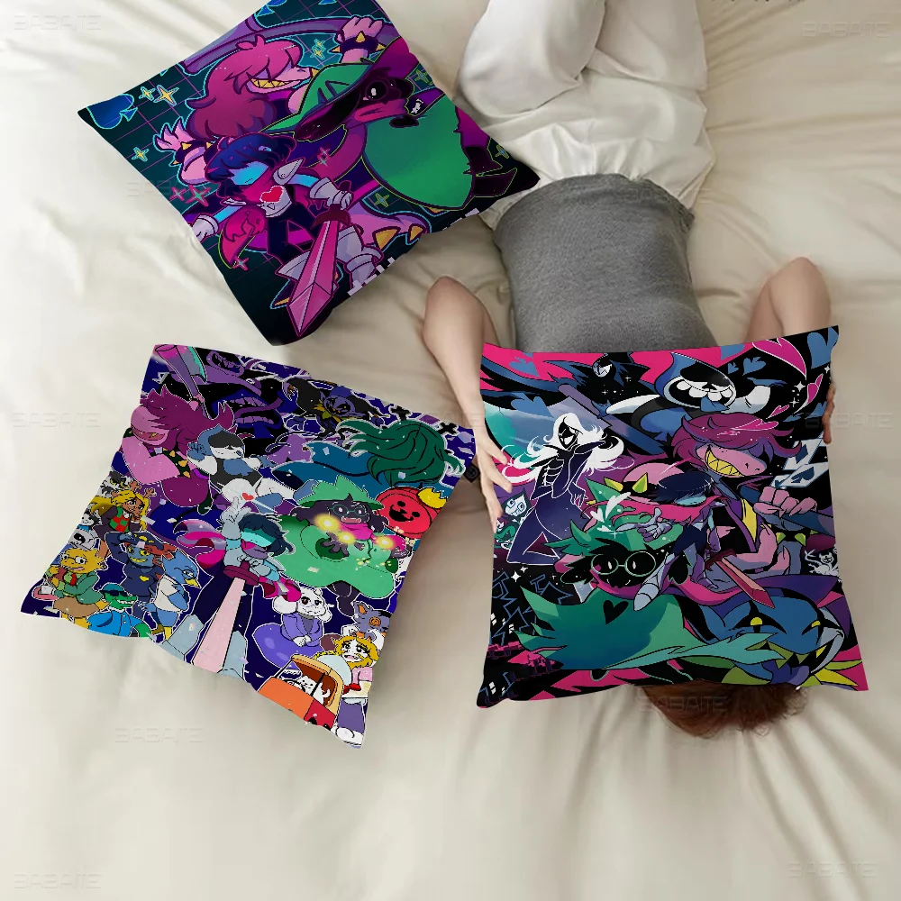 Deltarune Video Game Pillowcase Toon Gift Cushion Cover Bedroom Home Sofa Chair Seat Decor Pillow Case