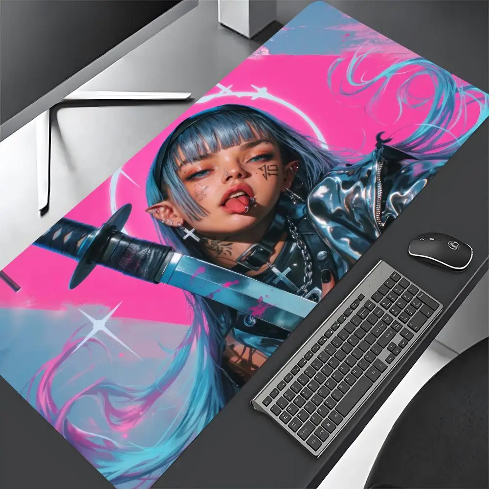 Anime Girls Large mouse pad Mouse Pad Gaming Abstract Large 800x400mm MouseMat Gamer XXL Mause Carpet PC Desk