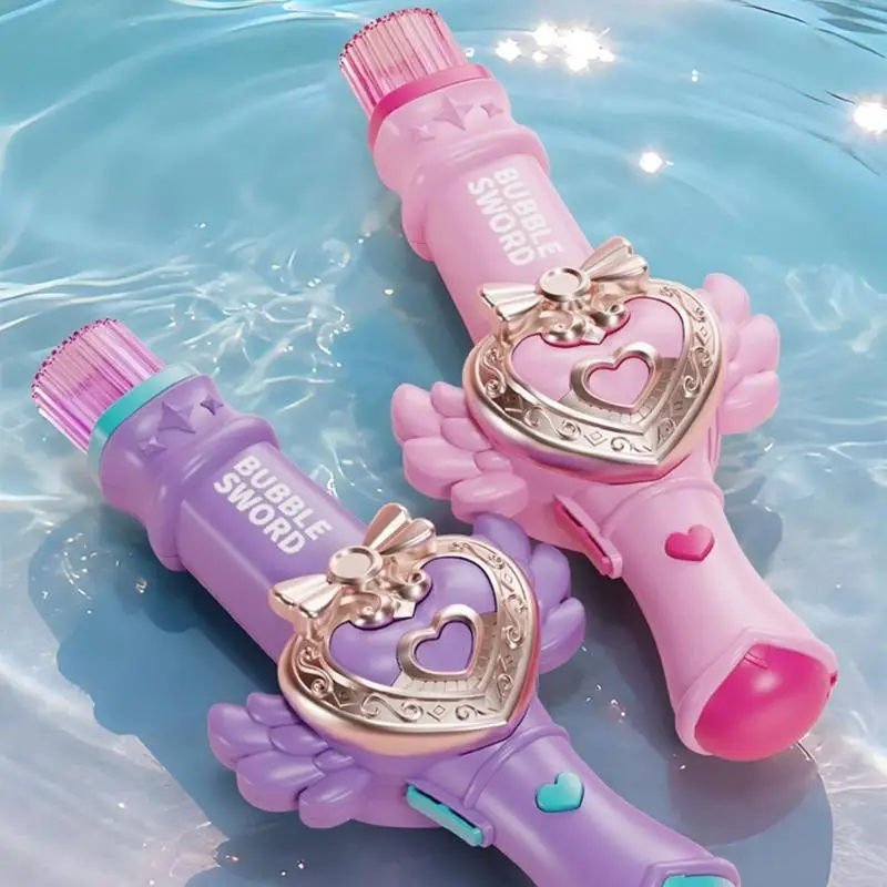 Automatische Seifenblasenmaschine, Blasengebläsepistolen mit Nebel für Kleinkinder, Kinder, beleuchtetes elektrisches A2UB