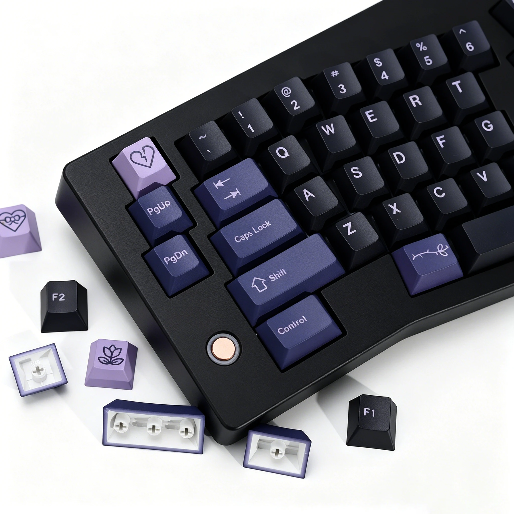 KBDiy Clone GMK Keycaps Retro GMK First Love Cherry Profile PBT ISO Keycap For Magnetic Switches Gaming Mechanical Keyboard KIT