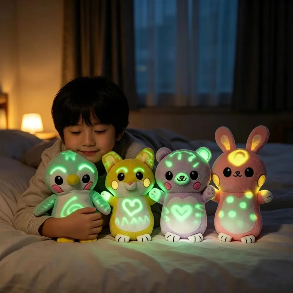 Children Luminous Doodle Plush Toy Glow‑in‑the‑Dark Light Painting Plush Doll Stress Relief Educational Birthday Gift