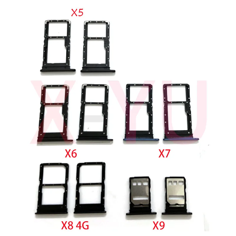 For Huawei Honor X5 X6 X7 X8 X9 X30i 5G Sim Card Slot Tray Holder Sim Card Reader Socket