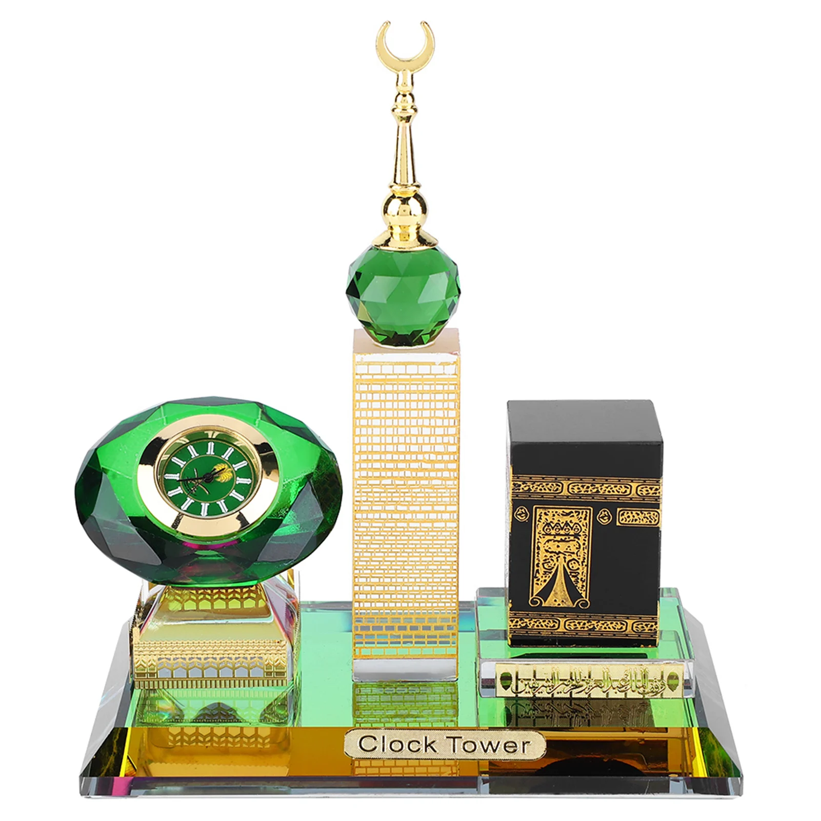 Muslim Kaaba Clock Tower Model Islamic Architecture Handicrafts Souvenirs Home Desktop Decoration