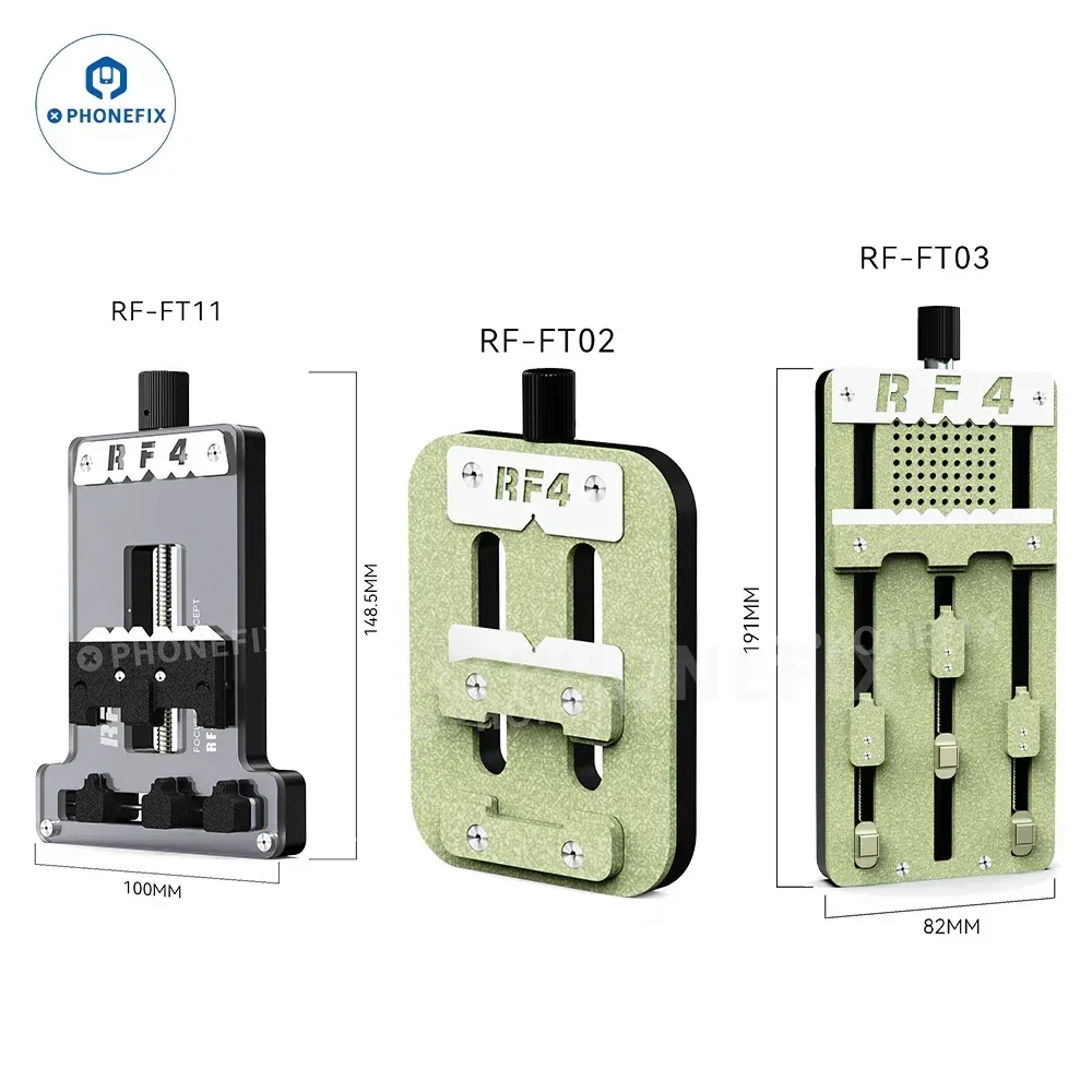 RF4 RF-FT11 สามการ์ดคงที่ PCB ผู้ถือติดตั้งชิป IC บัดกรีสามแกน Clamp สําหรับโทรศัพท์แล็ปท็อปแท็บเล็ตซ่อมเมนบอร์ด