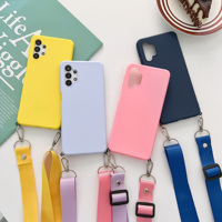 Crossbody Necklace strap Lanyard Cord Soft phone case For Xiaomi Poco X3 M3 Mi 11 Note 10 Lite 9 Pro 8 SE 9T Mi 3 Max back cover