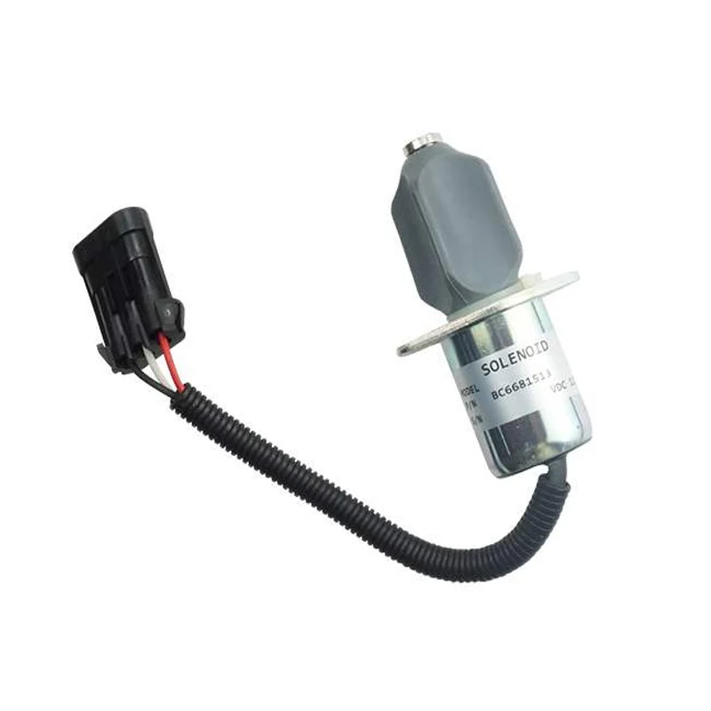 

12V Engine Fuel Stop Solenoid 6681513 6662993 6577503 FOR bob FOR kubota Excavator Skid Steer Loader S570 S630 S650 S750 753 773