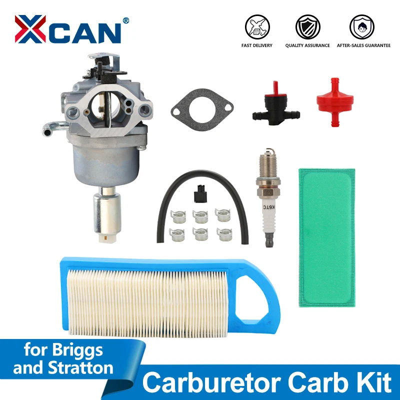 

XCAN Carburetor Air Filter Set for Briggs & Stratton 796109 591731 594593 14.5-21HP Intek Carb Engine Garden Power Tool
