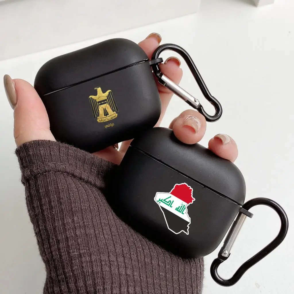 Saddam Hussein Iraq Flag With Hook for Apple Airpods 2 1 Earphone Cases Accessorie Silicone Case For Airpod Pro 3 Pro2 Cover