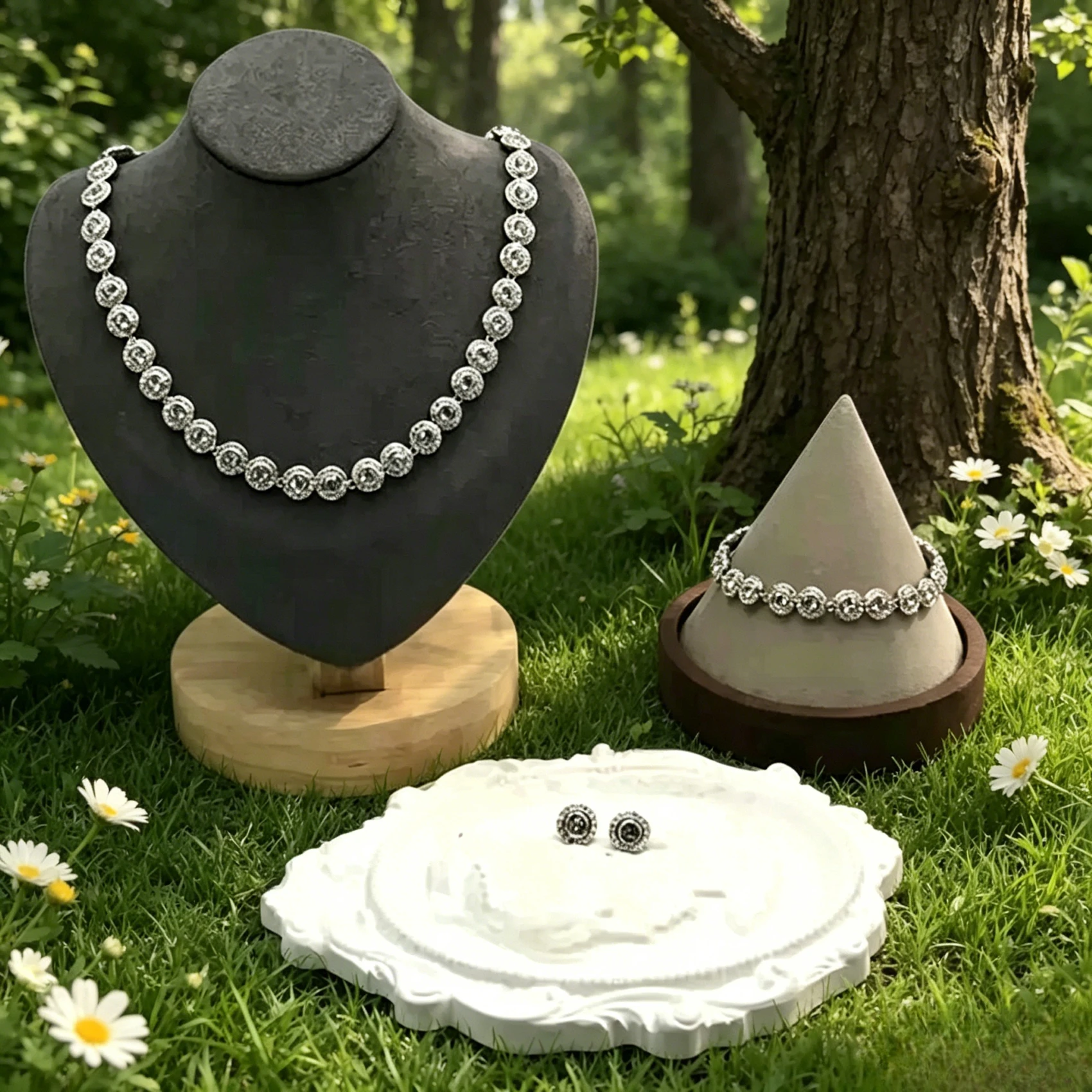 2026 New Hot Selling High-end Design Necklace Pendant Earrings Bracelet Jewelry Set Exquisite Luxury Simple and Generous Gift