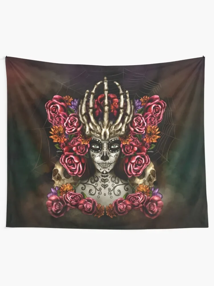 La Calavera Catrina Tapestry Wall Art House Decor Tapestry