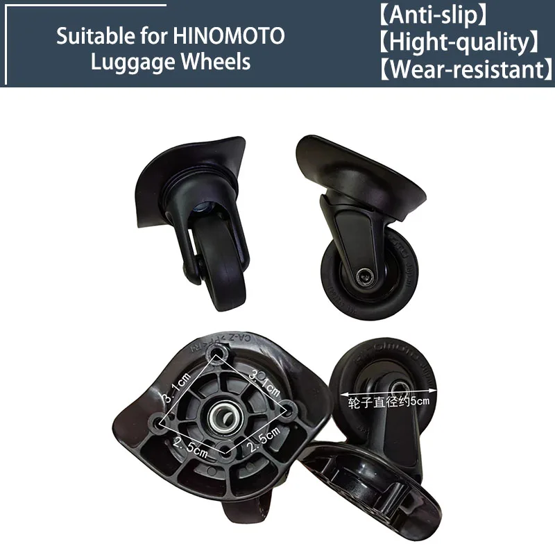 

2/4 Wheels Universal Wheels for HINOMOTO CA-Z Swivel Wheels Luggage Accessories Replacement Trolley Parts for Suitcase
