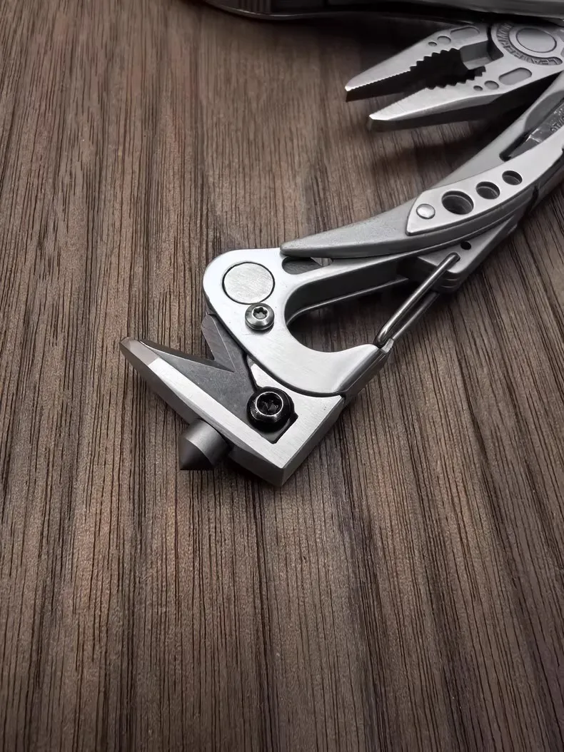 Image of Für Leatherman SKELETOOL PLIERS Modify, Karabinerhaken aus Edelstahl, Hammer, Glasbrecher, Schneidehaken, 1 Stück
