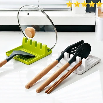 [Vendite calde] 1Pcspatula Rack Pot coperchio Rack ripiani r...