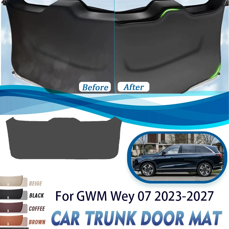 

Car Trunk Tailgate Pads For GWM Wey 07 Lanshan 2023 2024 2025 20226 2027 Anti-dirty Cover Cargo Liner Door Mats Auto Acesssories