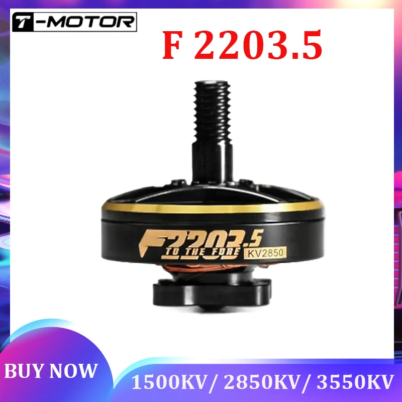Motor sin escobillas T-HOBBYT-MOTOR F 2203.5 1500KV 2850/3550KV para carreras FPV RC, Cinewhoop de 3 pulgadas, Toothpick de 4 pulgadas, Long Palette de 5 pulgadas