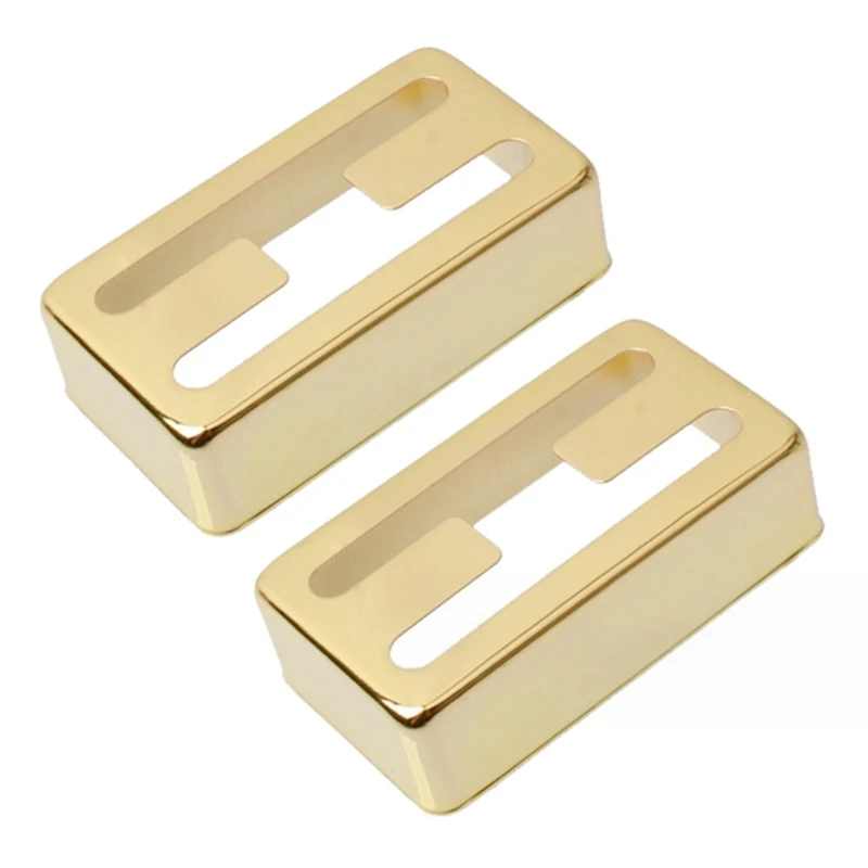 Humbucker pickup ทองเหลืองไฟฟ้าฝากีตาร์ pickup 2ชิ้นหุ้มทองสำหรับกีตาร์อุปกรณ์โลลาร์ทรอน