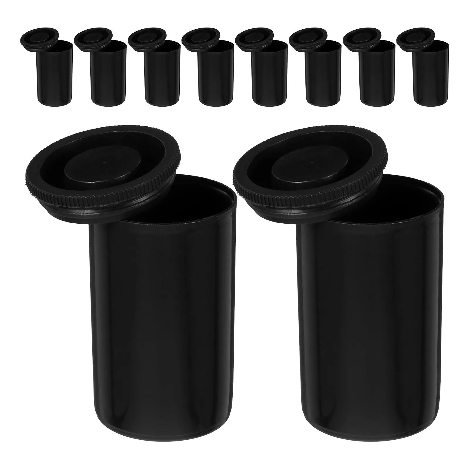 

24 Film Canisters Empty Containers Carrying ganizer Plastic Case ABS Material Storage Boxes Photography Lover Gift