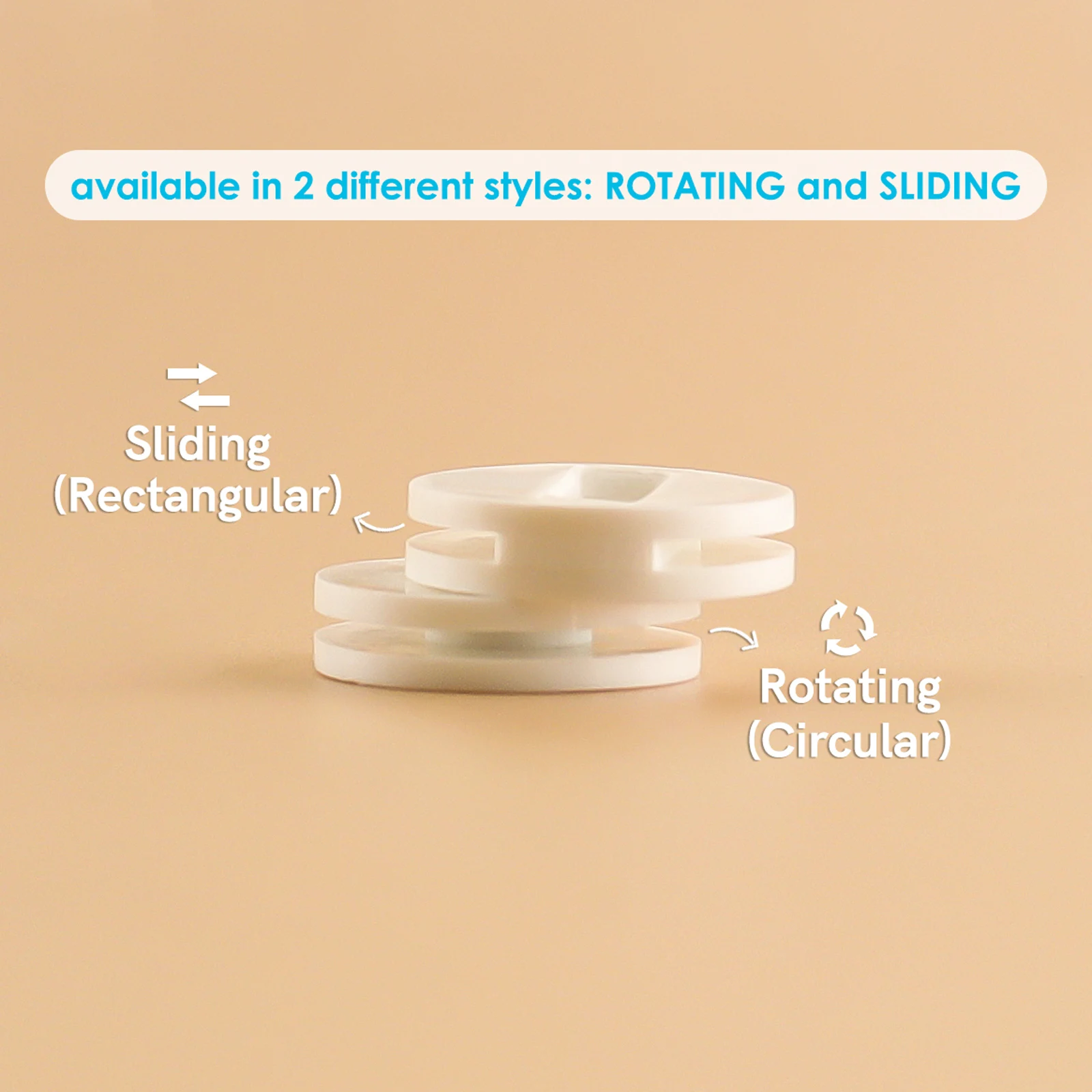 Gliders for Slider Cards Circles Rotating Sliding Track Slider Cutting Dies for DIY Interactive Slider Card Dimensional Craft