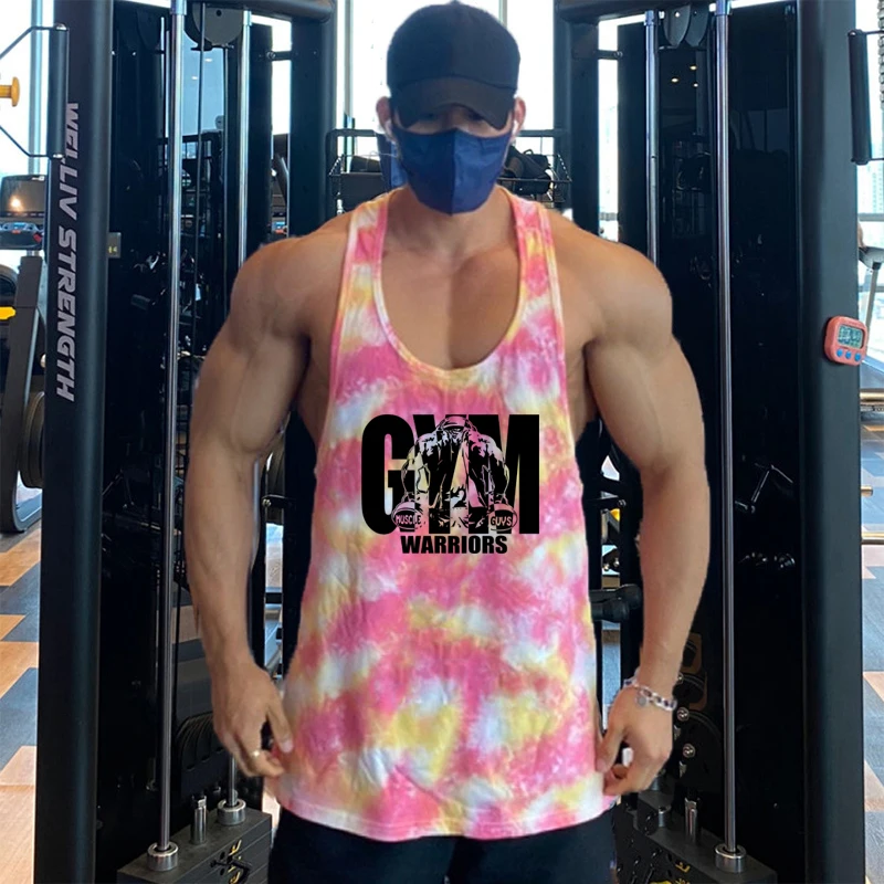 

Summer Camouflage Y-back Gym Workout Sport Tank Tops Bodybuilding Running Muscle Fitness Mesh Breathable Quick-dry Mens Vests