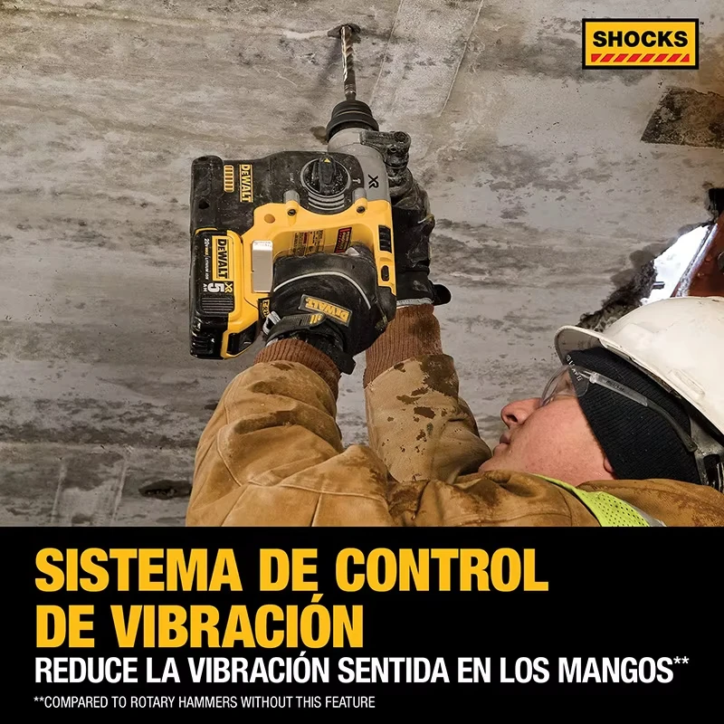 Imagem -05 - Dewalt Dc273 Broca de Martelo Rotativo 18v 20v Max Sds sem Escova 1in Plus L-forma Carpintaria Broca de Impacto Ferramenta Nua