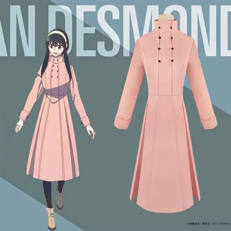 أزياء أنيمي جاسوس X Family Forger التأثيرية للنساء ملابس يومية فساتين Yor Briar شوكة الأميرة شعر مستعار أغطية الرأس eo]5