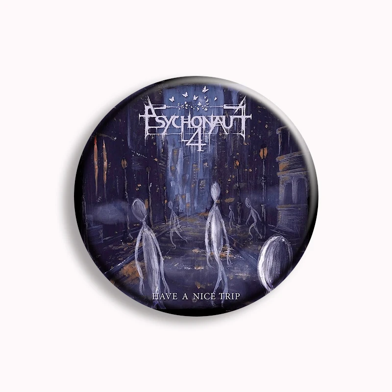 Psychonaut4 Black Metal Music Band Soft Button Pin Badge Music Lover Backpack Accessories Decor Fans Collect Party Gifts