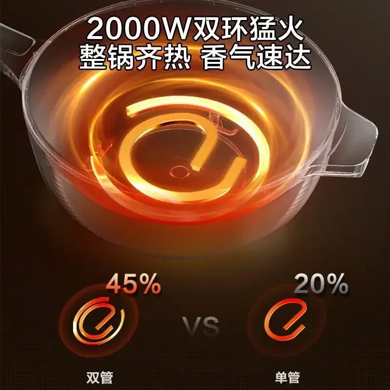 Electric Frying Pan Anti-scratch Wear-resistant Integrated Household Multi-function Frying, Steaming, Boiling And Non-stick