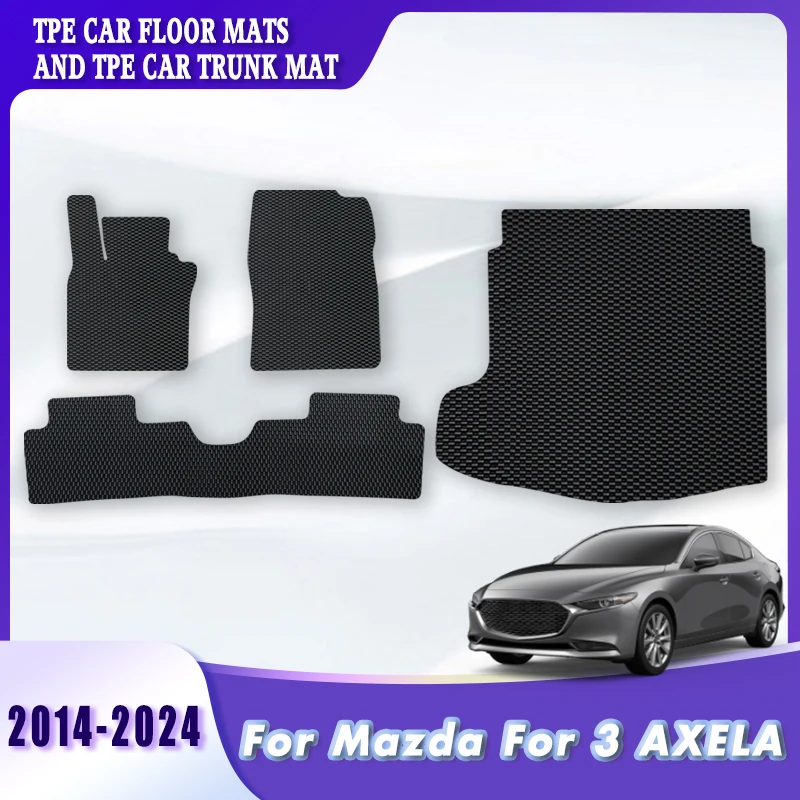 

Автомобильные коврики TPE, коврики в багажник для Mazda 3 AXELA 2024 2023 2022 2021 2020 2019 2018 2017 2016 2015 2014, автомобильные аксессуары, коврики