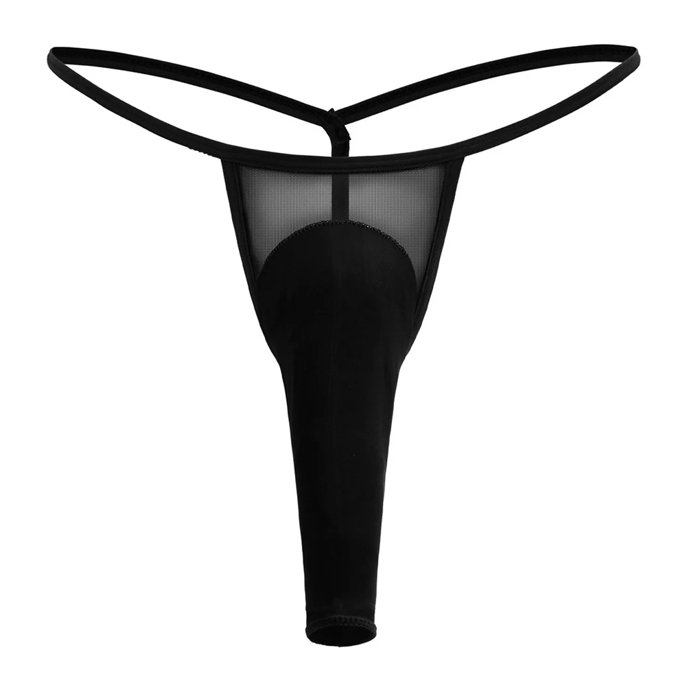 Men Underwear For Hot Man Sheer See Through G-string Brief Breathable Lingerie Elephant Nose Femboy Pouch Summer Men's Panties
