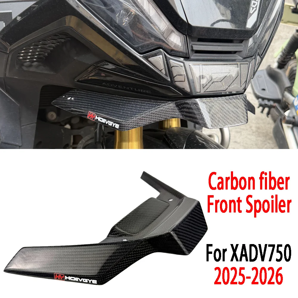 FOR Honda X-ADV 750 XADV750 100% Carbon Fiber Aerodynamic Fairing Wing Pad Pressure Spoiler Kit 2025-2026