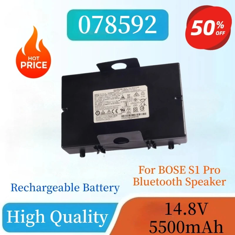 078592 Rechargeable Li-ion Battery 14.8V 5500mAh 81.4WH For BOSE S1 Pro Bluetooth Speaker 789175-0110 789175-0100 789175-0010