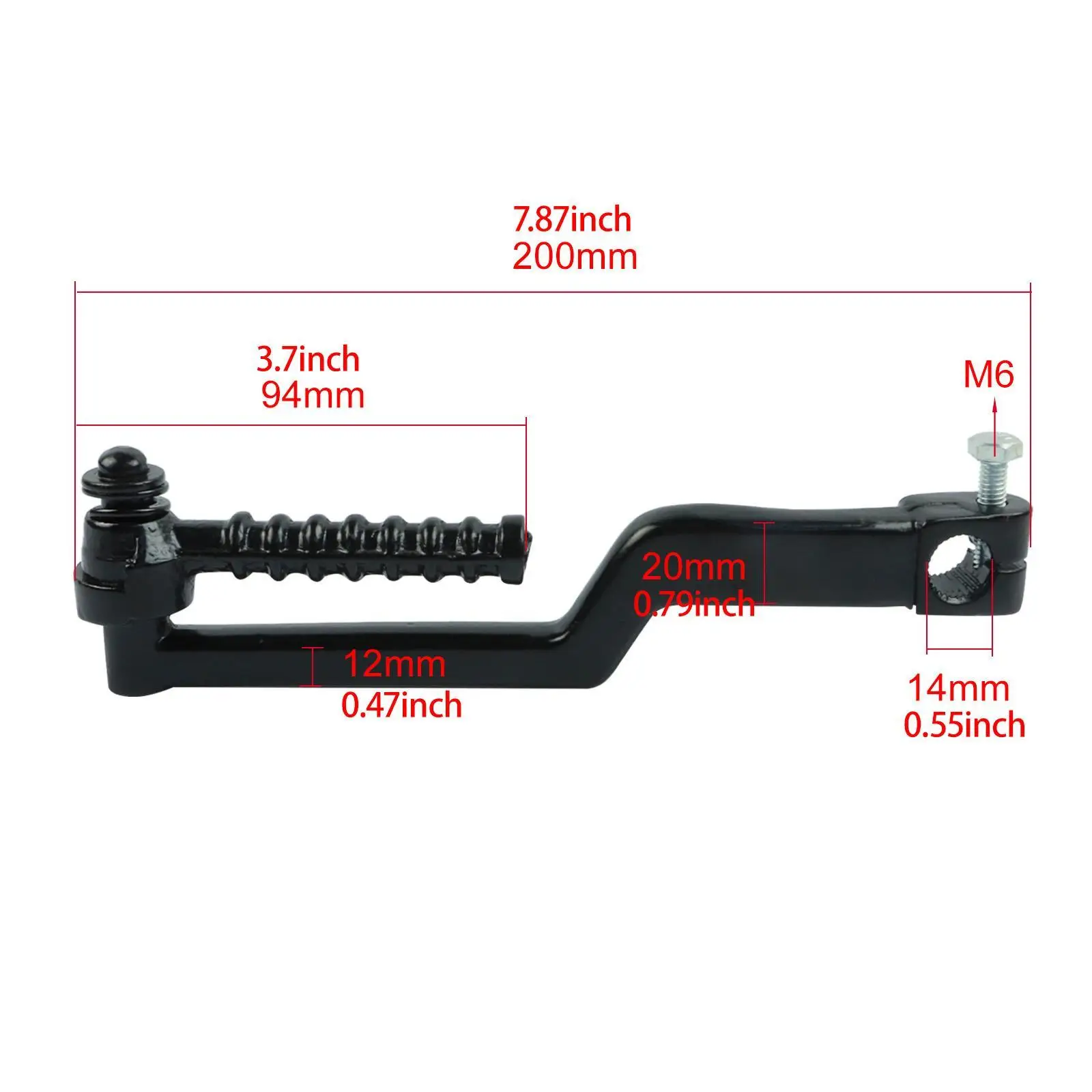 

Gear Shaft Kick Starter Kit Metal Construction Return Spring for Electric Scooter Accessories GY6 49cc 50cc Moped