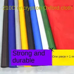 210D Plain Encrypt Oxford Waterproof Fabric By The Meter for Rainshed Tents Awnings Game Props Sewing Cloth White Black Blue Red