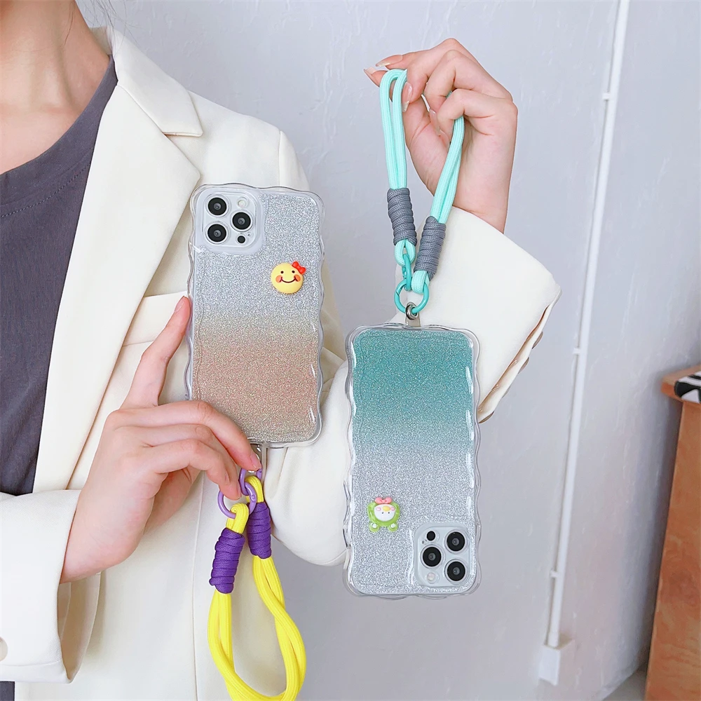 2025New Creative Candy Color Mobile Phone Case Chain Universal Versatile Bag Hand Chain Strong Portable Anti-lost Rope