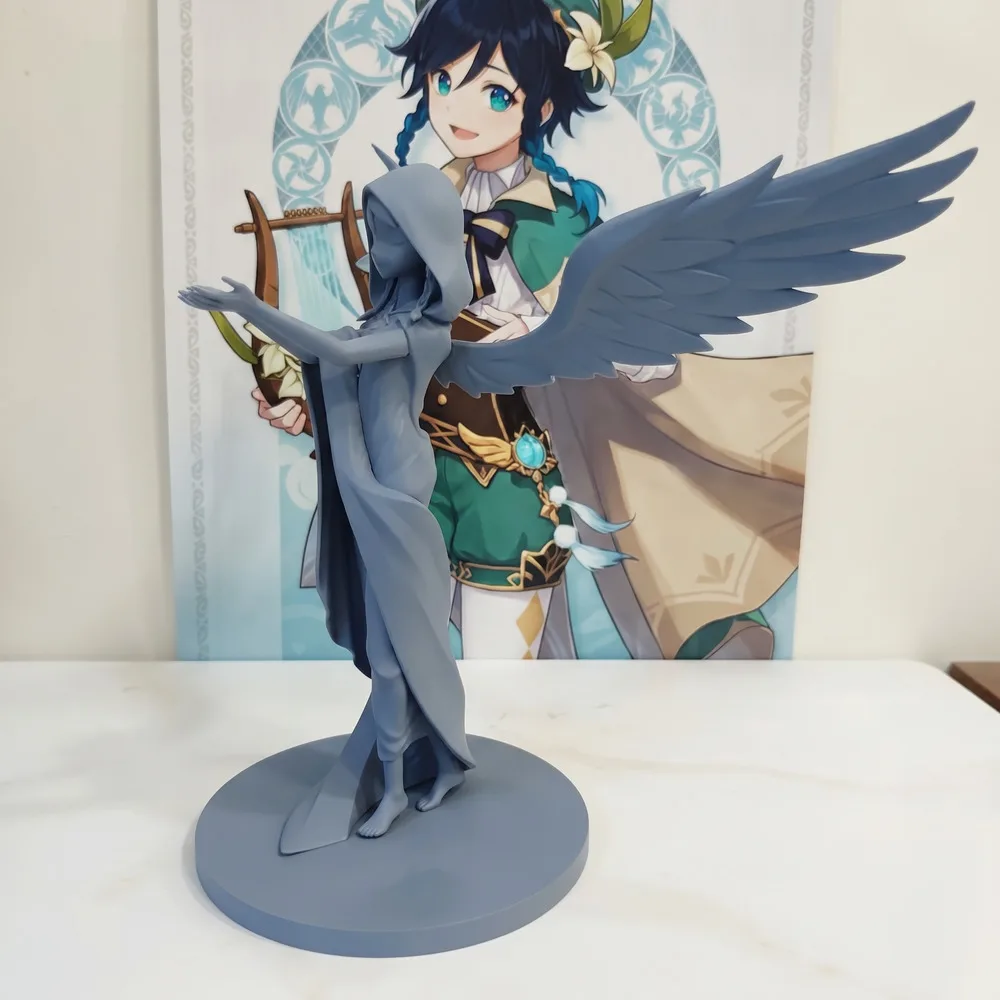 Genshin Impact Venti Barbatos Figure Wind God PVC Statue 30cm Anime Game Character Sculpture Desktop Home Display Decoration