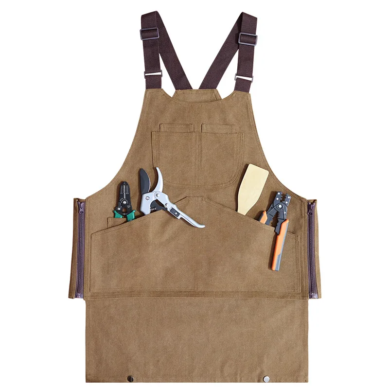 

Senyue Waiter Apron Cotton Custom Food Industry Waterproof Canvas Apron Custom Logo