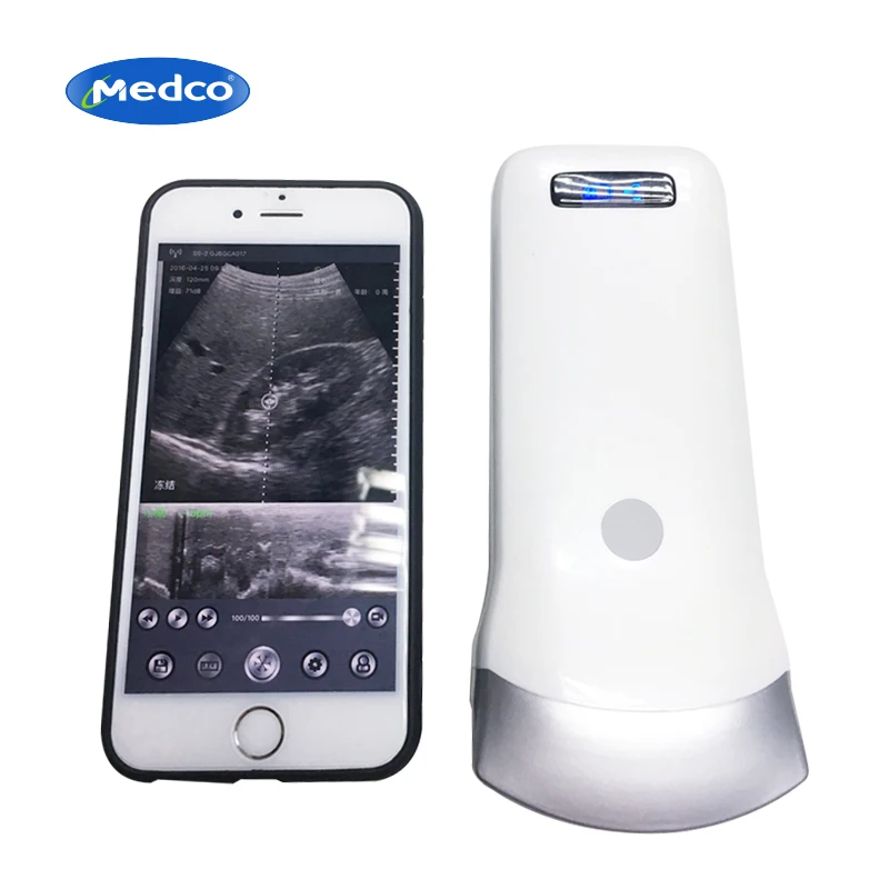 3 in 1 Portable wireless ultrasound probe smartphone wifi linear Handheld ultrasound doppler for medical