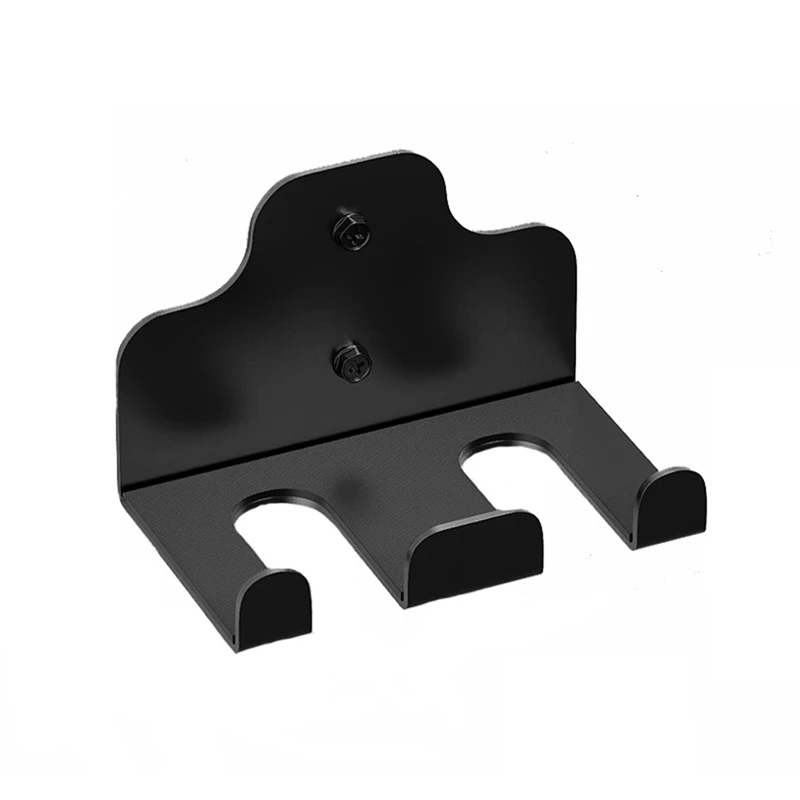 Colgador de barra, estante de pared para barra de gimnasio de garaje, estante de montaje de barra Vertical, recubierto de polvo negro, accesorio de gimnasio en casa