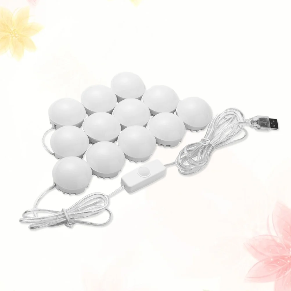 

12 LED Light Bulbs Lighting No Glare Energy Saving Instant Stick LED Vanity Mirror Lights