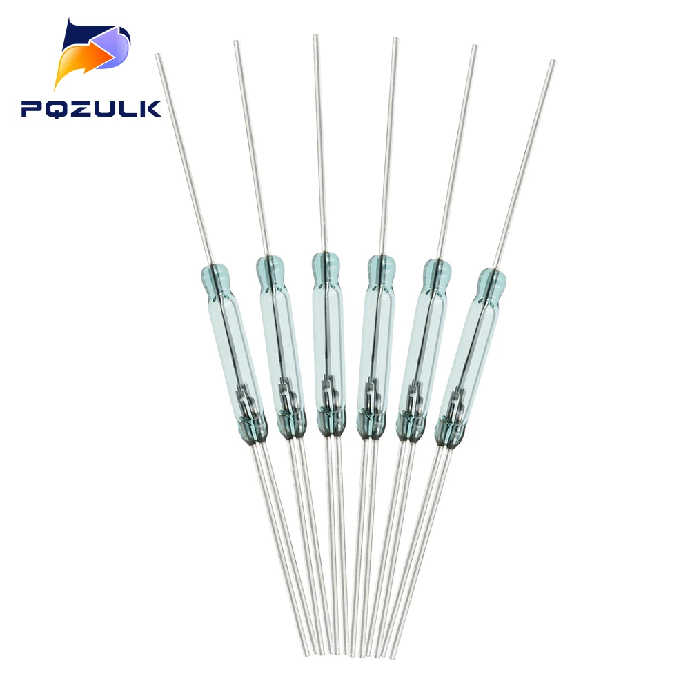 5Pcs Reed Switch 3 pin 2.5X14MM Magnetic Switch Normally Open and Normally Closed Conversion