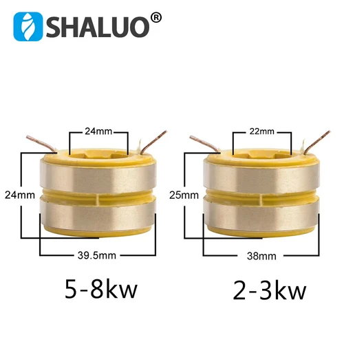 Imagen 1 del producto Anillo colector de anillo colector de anillo colector de anillo de cobre para generador, piezas de montaje de soporte de cepillo de carbón conductor para alternador diésel, 2KW, 3KW, 5KW, 8KW