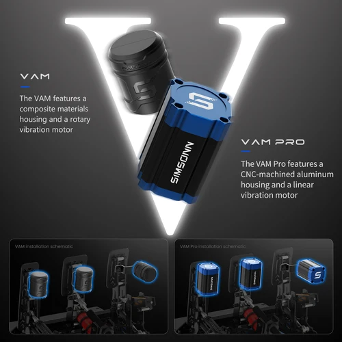 Imagen 2 del producto Reactor háptico de retroalimentación de vibración del motor lineal SIMSONN VAM y VAM Pro para los pedales Pro X Ultra o Plus X (sin caja de control)