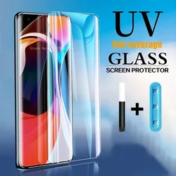 Curved UV Liquid Full Glue Tempered Glass Samsung Galaxy Note10 20 S24 S23 S22 S21 S20 Ultra S10 S9 S8 Plus 5G Screen Protectors