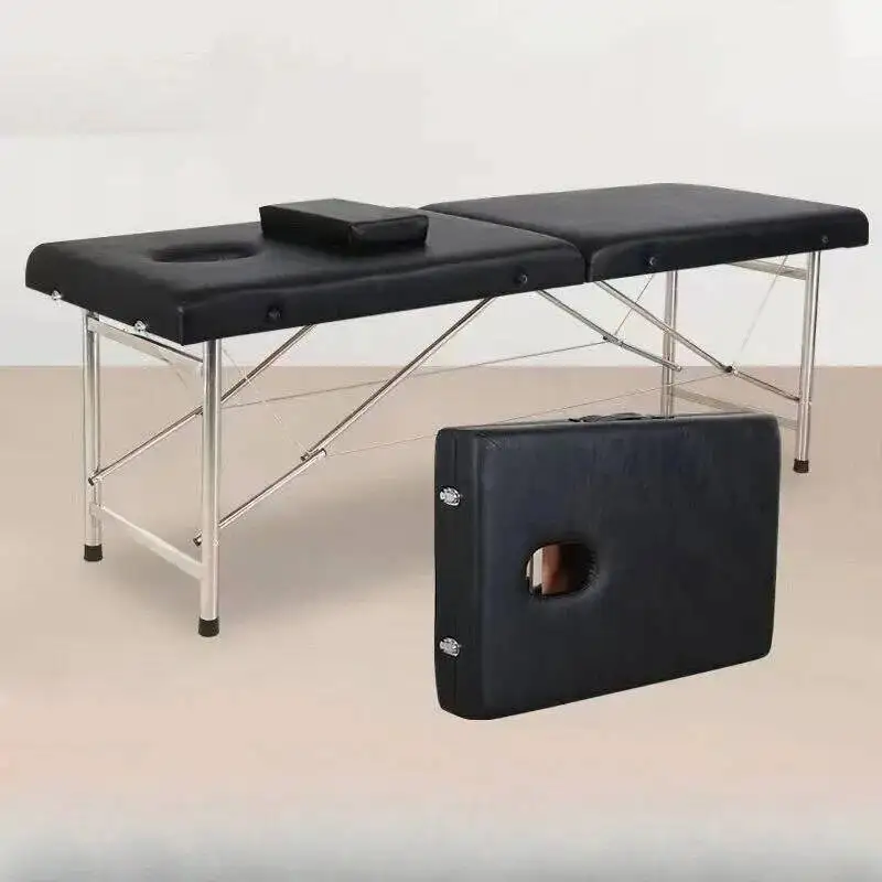 Metal Beauty Tattoo Lash Massage Bed Bathroom Therapy Massage Table Comfort Sleep Adjust Lettino Estetista Salon Furniture Fold