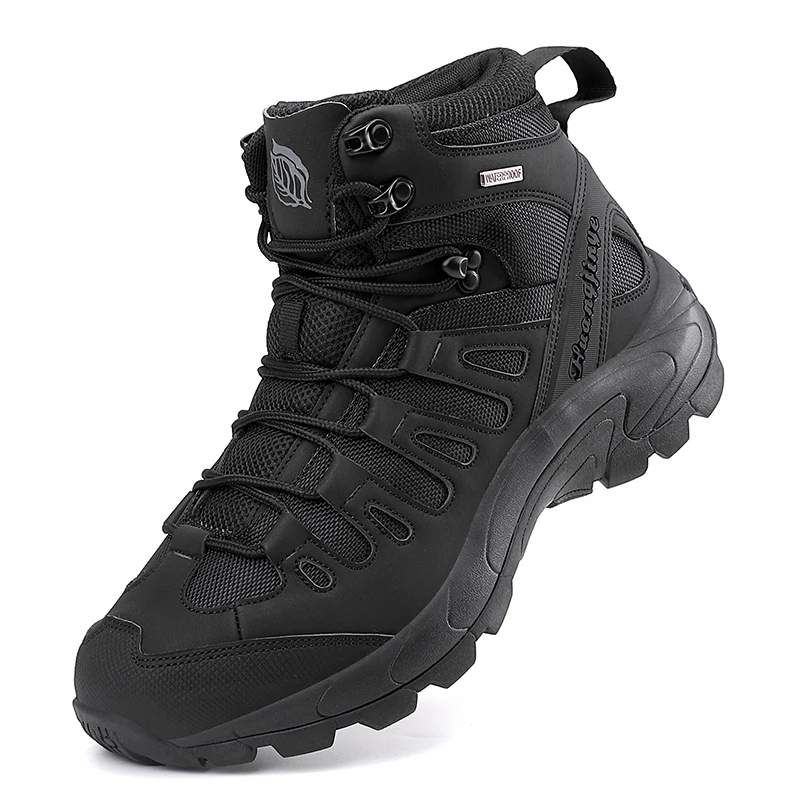 Homens sapatos do exército à prova dwaterproof água masculino militar tático botas mulheres ao ar livre unisex treinamento de alta qualidade resposta rápida rendas até segurança