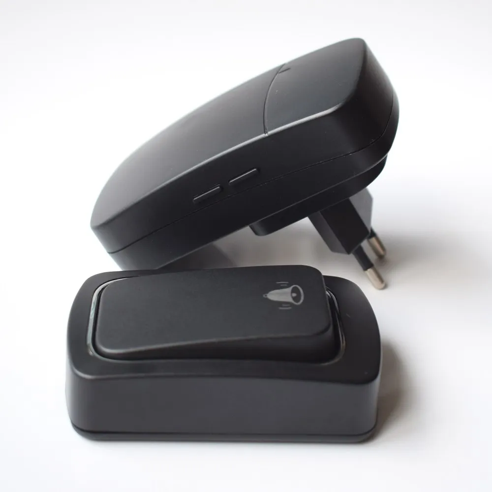 Self powered  Wireless Doorbell QX-001, Remote Control Bell Calling Ring  38 Chimes 4 Volumes EU Plug AC 100-240V Plug and play