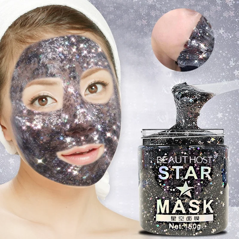 

Glitter Star Glam Glow Face Mask Korean Style Blackhead Remover Cleansing Peel Off Facial Mask Skin Care