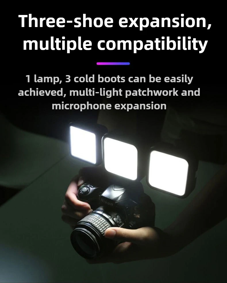 Portable LED Selfie Fill Light for iPhone Samsung iPad Cell Phone Laptop Clip Ring Flash Fill Lamp Photo Video Photography Lamp