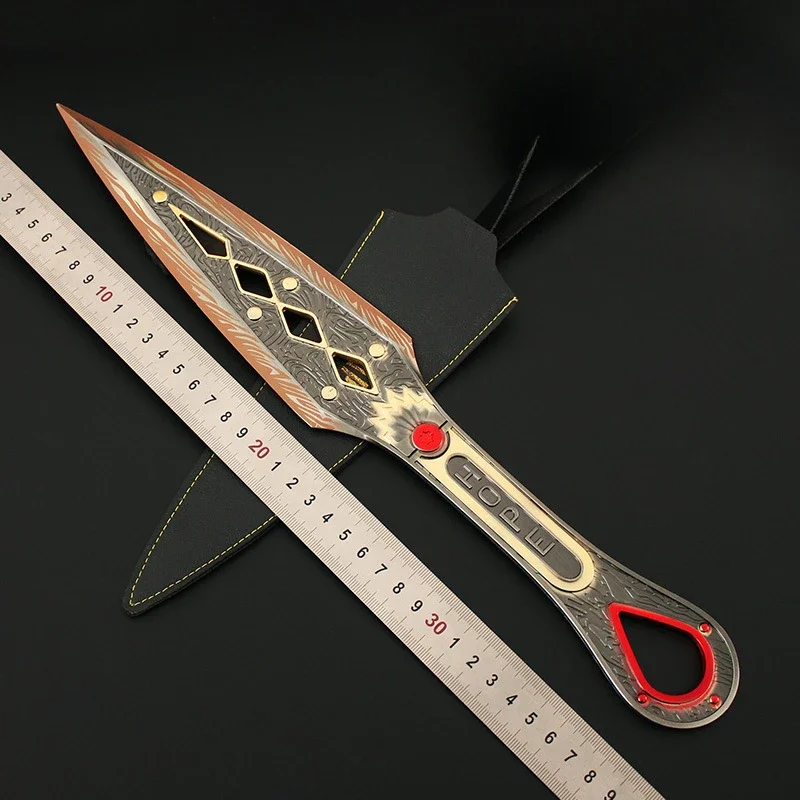 JX TOY APEX el amanecer de la esperanza Kunai con funda modelo de Metal cuchillos de adiestramiento al aire libre seguridad Cosplay Prop espada cuchillos Juguetes