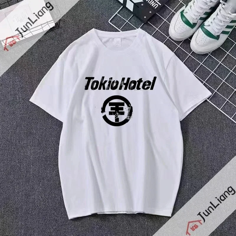 New Tokyo Hotel Rock Ladies Cotton t-shirt di alta qualità musica novità t-shirt manica corta girocollo t-shirt vestiti stampati